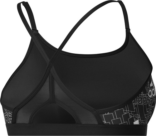 adidas Performance-Brassière de training à imprimé Aeroreact Maintien léger-0