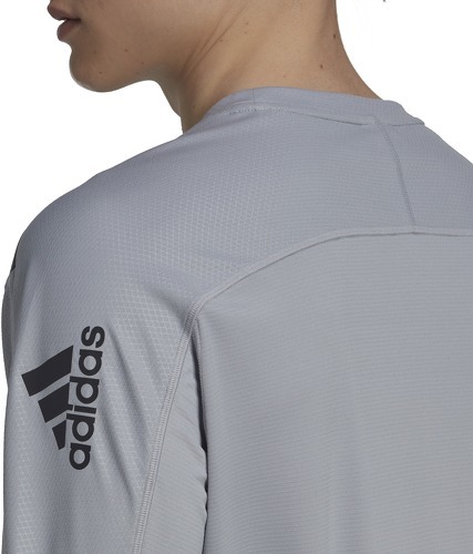 adidas Performance-T-shirt à manches longues Workout PU-Coated-3