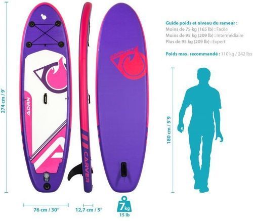 ADRN-Carver 9' 30'' 5'' (274X76X12,7Cm) - Planche de stand up-paddle-2