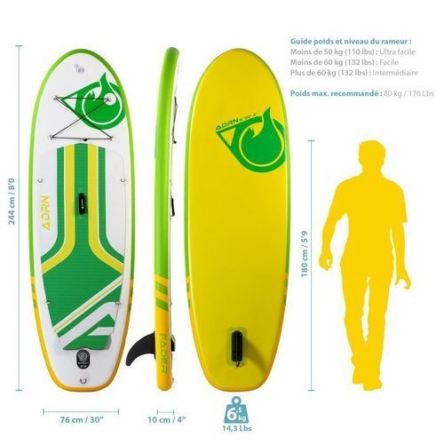 ADRN-Fader 8' 30'' 4'' (244X76X10Cm) - Planche de stand up-paddle-1