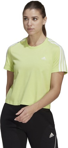 adidas Sportswear-T-shirt Essentials Loose 3-Stripes Cropped-1