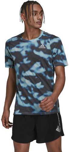adidas Performance-T-shirt à 3 bandes et imprimé intégral Run Icons-1
