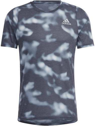 adidas Performance-T-shirt à 3 bandes et imprimé intégral Run Icons-0
