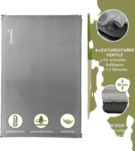Skandika-Skandika Matelas Autogonflant Easy Air - Tapis de randonnée-2