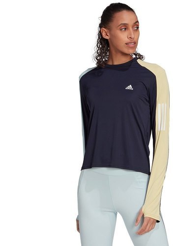 adidas Performance-T-shirt de running à manches longues Own the Run Colorblock-0