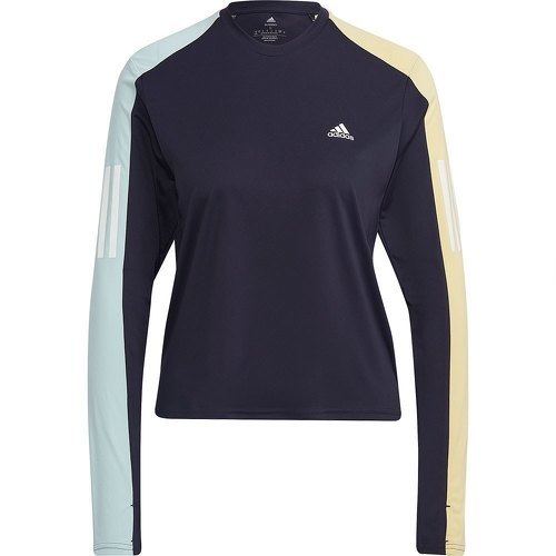 adidas Performance-T-shirt de running à manches longues Own the Run Colorblock-2