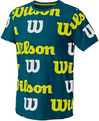 WILSON-Wilson All Over Logo Tech T-shirt Garçons-image-1