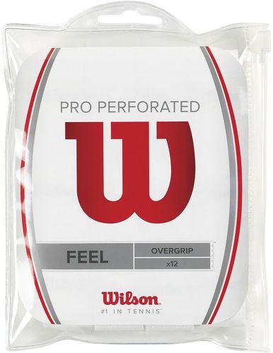 WILSON-Surgrips Wilson Pro Perforated Overgrip Blanc x 12-image-1