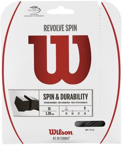 WILSON-Cordage Wilson Revolve Spin Gris 12m-image-1