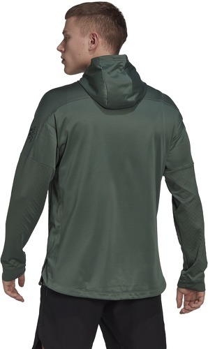 adidas Performance-Veste à capuche entièrement zippée chaude Workout-1