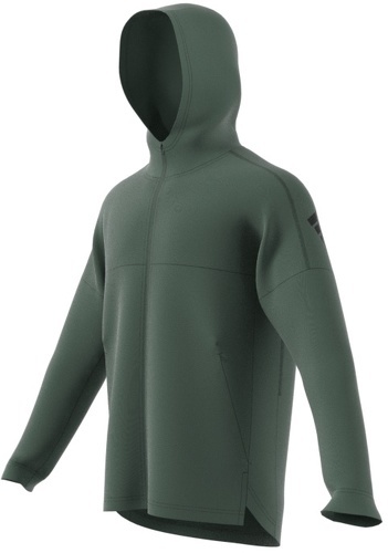 adidas Performance-Veste à capuche entièrement zippée chaude Workout-4