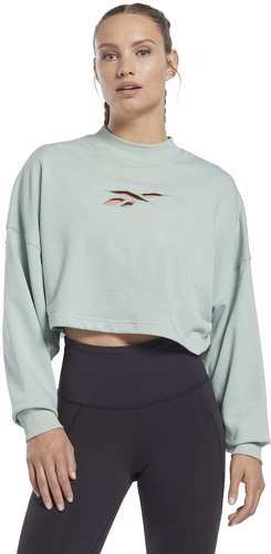 REEBOK-En Maille Reebok Studio Vector Knit Crew - Sweat de fitness-0