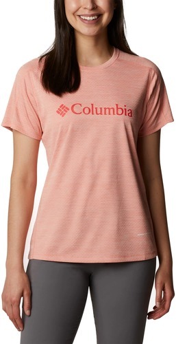 Columbia-COLUMBIA T-Shirt Zero Rules Femme - Coral Reef Heather-image-1