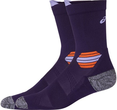 ASICS-Asics Fujitrail Run Crew Socks Night Shade Nova Orange-1