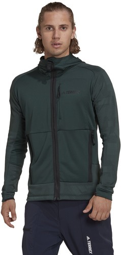 adidas Performance-Veste de randonnée Terrex Tech Flooce Hooded Fleece-3