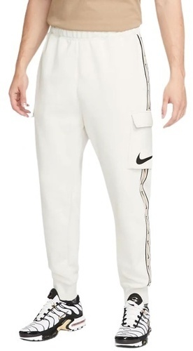 NIKE-Joggin Nike M NSW REPEAT SW FLC CARGO PANT Blanc Homme-image-1
