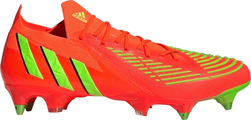 adidas Performance-Chaussures de football adidas Predator Edge.1 L SG rouge/vert fluo-image-1