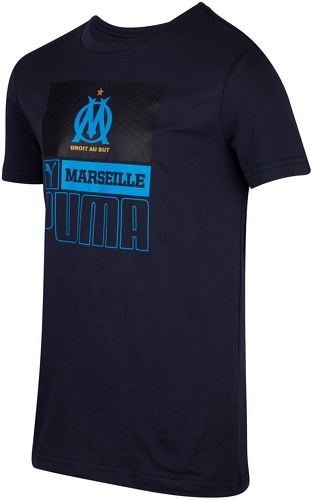 PUMA-T-shirt OM FtblCore Junior Bleu 2022/23-image-1