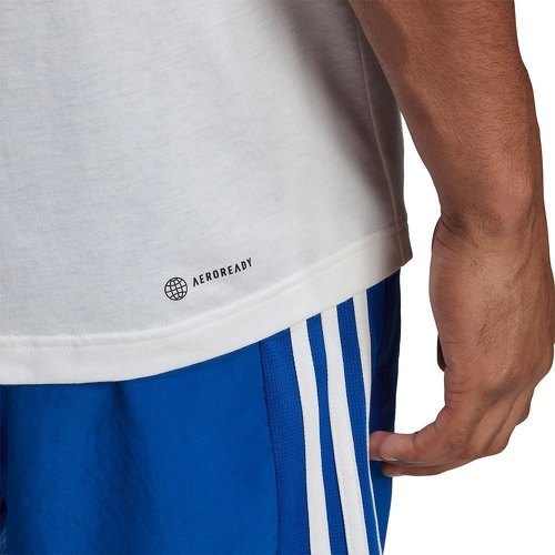 adidas Performance-T-shirt de training AEROREADY Workout imprimé silicone logo linéaire-3