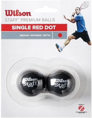 WILSON-Lot de 2 balles de squash Wilson Staff-image-1