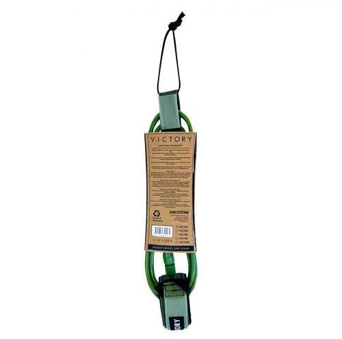 VICTORY-Victory Surf Leash Regular 8' Green-1