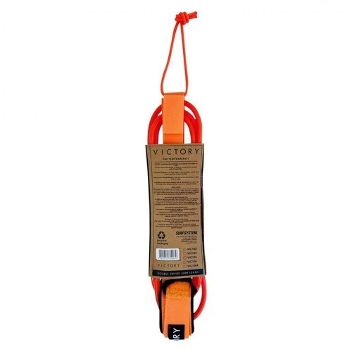 VICTORY-VICTORY - Surf Leash Regular 7' - Neon Orange-1