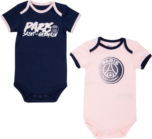 PSG-2 x body bébé fille PSG - Collection officielle PARIS SAINT GERMAIN - 3 mois-0