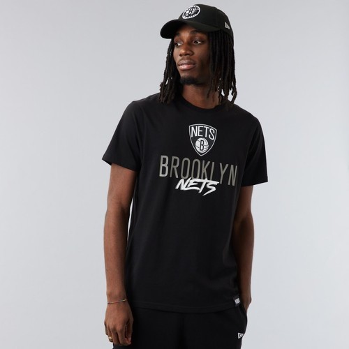 NEW ERA-T-Shirt NBA Brooklyn nets New Era Script-0