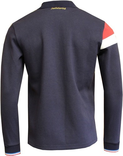 Rugby Religion-Polo Manches Longues Religion Rugby France Bleu-1