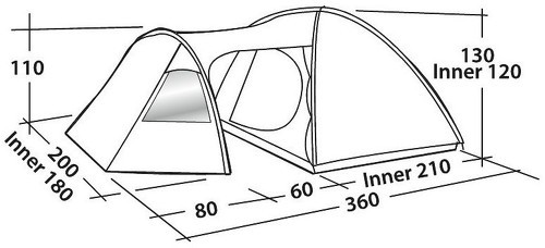EASY CAMP-Easycamp Eclipse 300 - Tente de randonnée/camping-1