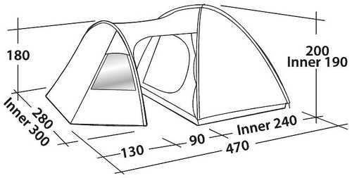 EASY CAMP-Easycamp Eclipse 500 - Tente de randonnée/camping-1