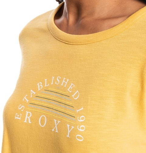 ROXY-T-Shirt Jaune Roxy Oceanholic-2