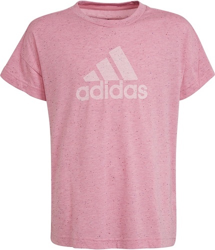 adidas Sportswear-T-shirt Future en coton couple ample Icons Badge of Sport-0