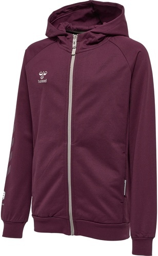 HUMMEL-Sweatshirt à capuche zippé coton enfant Hummel Move Grid-0