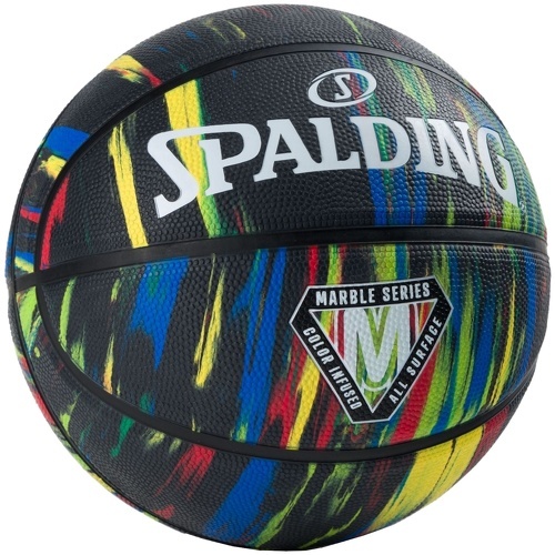 SPALDING-Ballon de Basketball Spalding Marble Black-image-1