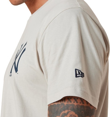 NEW ERA-T-Shirt Beige Homme New Era League Essential-2