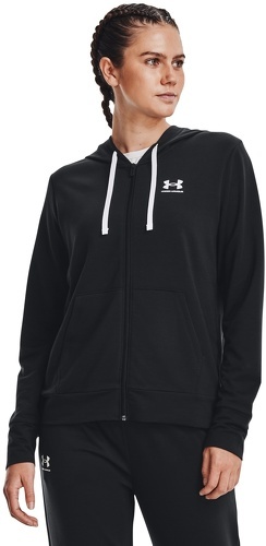 UNDER ARMOUR-Sweatshirt À Capuche Molletonné À Fermeture Zippée Under Armour Rival-2
