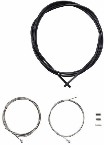 SHIMANO-CABLE FRENO/FUNDA/TOPES CTRA NEGRO-0