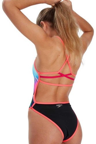 Speedo-Speedo Maillot De Bain Glitchzone Placement Ribbonback-4