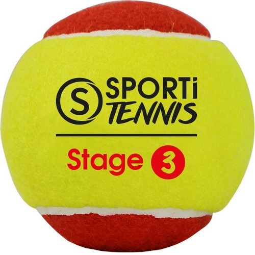 SPORTI FRANCE-Sachet De 3 Balles De Tennis Stage 3 Sporti France-0
