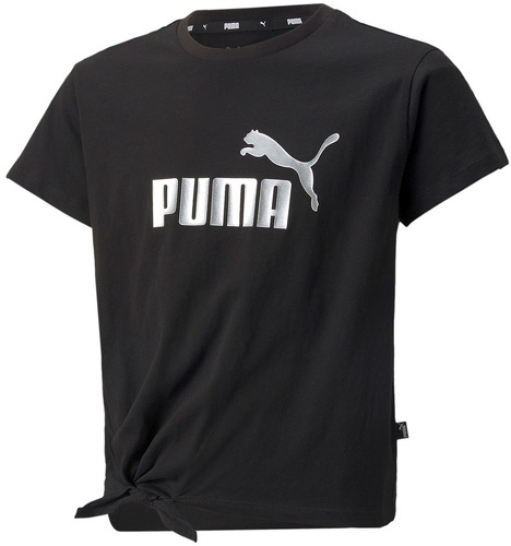 PUMA-Puma ESS+ Logo Knotted Tee G-image-1