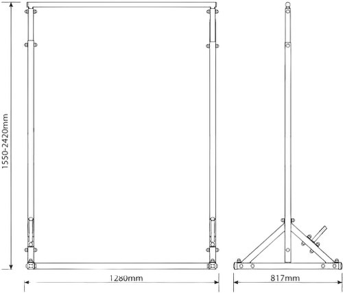 K-Sport GmbH-Barre de traction autoportante jusqu'à 140 kg - KSSL060-2