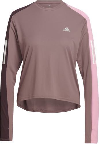 adidas Performance-T-shirt de running à manches longues Own the Run Colorblock-1