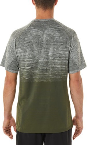 ASICS-SEAMLESS SS TOP Gris / Kaki PE 2022-1