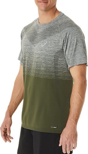 ASICS-SEAMLESS SS TOP Gris / Kaki PE 2022-2
