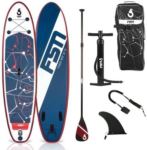 FUSION-Paddle gonflable PUNGA 10'8 - 320 x 81 x 15 cm - Stand Up Paddle avec pagaie, leash, pompe et sac de transport-0