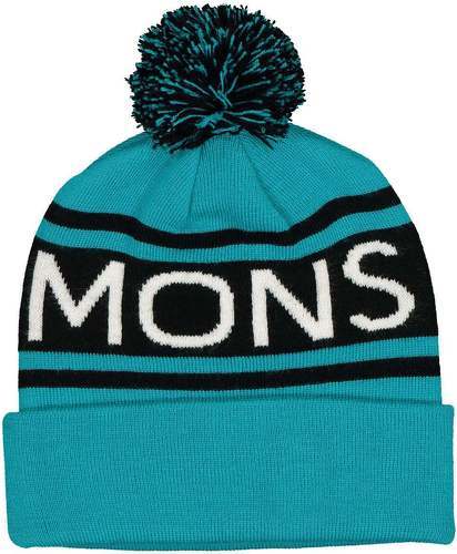 Mons Royale-Mons Royale Unisex PomPom Beanie Logo Marina Black-0