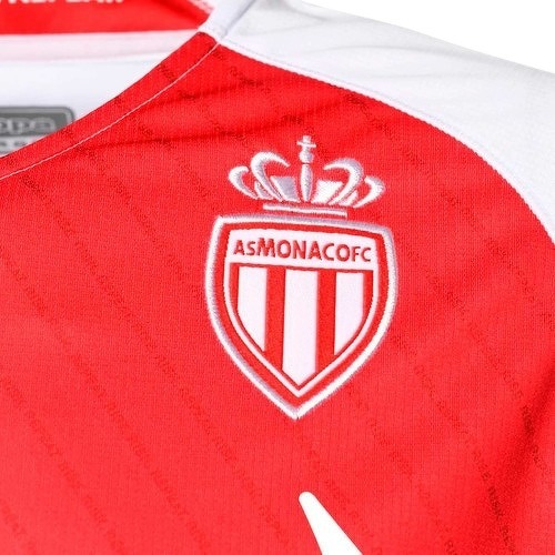 KAPPA-Maillot AS Monaco Domicile 2022/2023 Blanc/Rouge-3