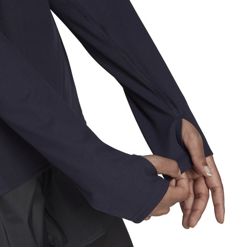 adidas Performance-Felpa Run Fast Half-Zip Long Sleeve-4