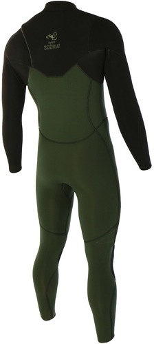 Soöruz Surfwear-Combinaison Green Line 4/3 Chest-Zip Bioprene-2